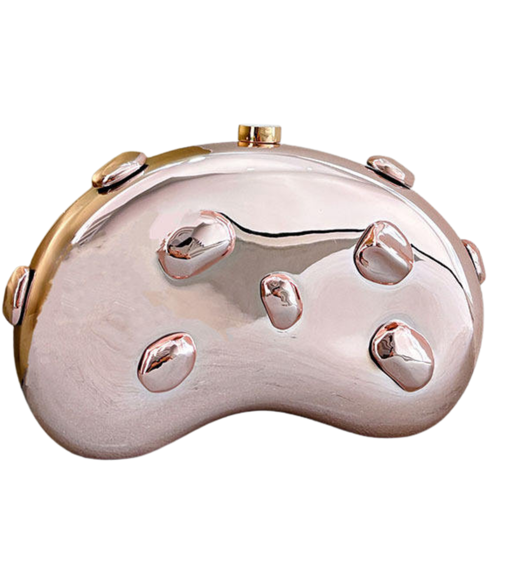 Chrome Melt Mini Clutch Bag